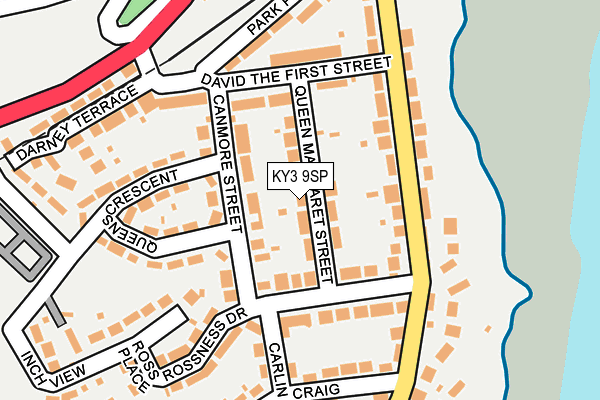 KY3 9SP map - OS OpenMap – Local (Ordnance Survey)