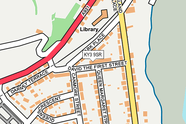 KY3 9SR map - OS OpenMap – Local (Ordnance Survey)