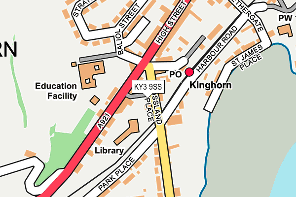 KY3 9SS map - OS OpenMap – Local (Ordnance Survey)