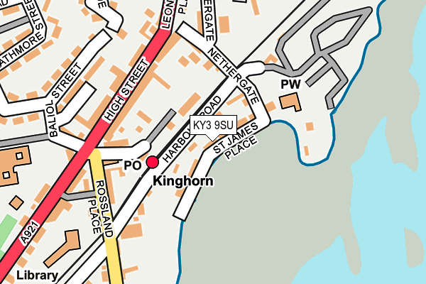 KY3 9SU map - OS OpenMap – Local (Ordnance Survey)