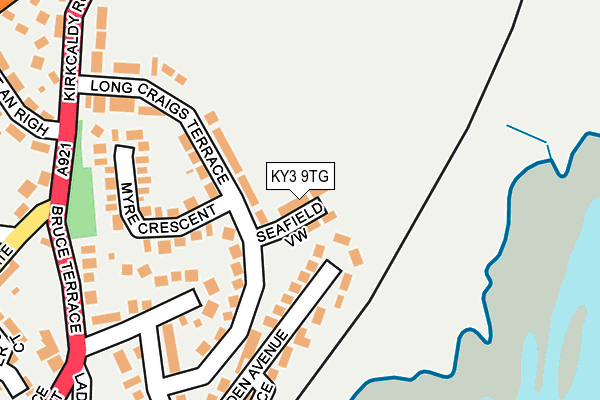 KY3 9TG map - OS OpenMap – Local (Ordnance Survey)