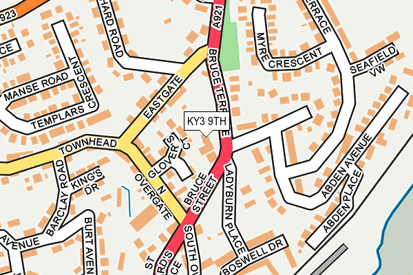 KY3 9TH map - OS OpenMap – Local (Ordnance Survey)