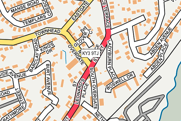 KY3 9TJ map - OS OpenMap – Local (Ordnance Survey)