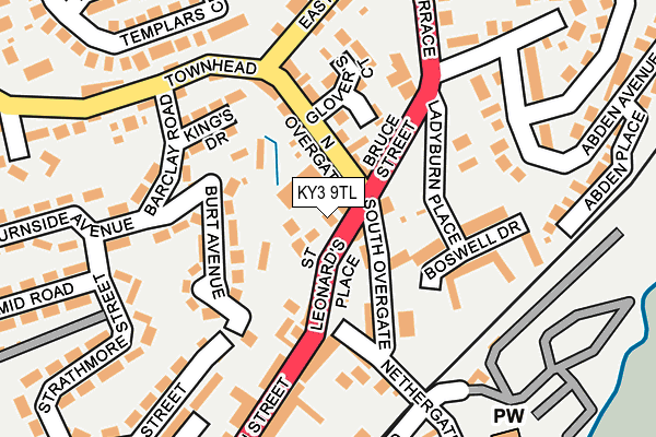 KY3 9TL map - OS OpenMap – Local (Ordnance Survey)