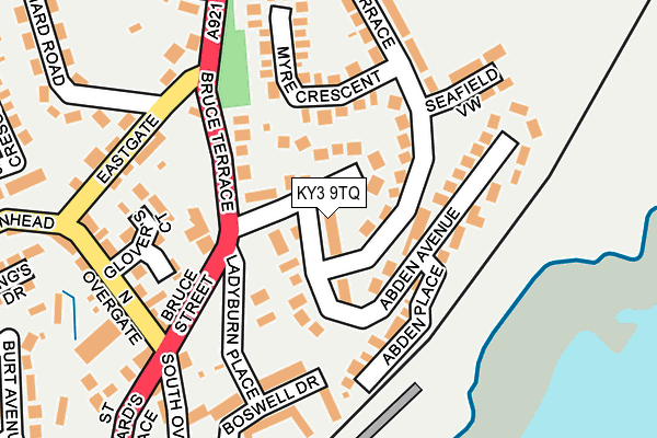 KY3 9TQ map - OS OpenMap – Local (Ordnance Survey)