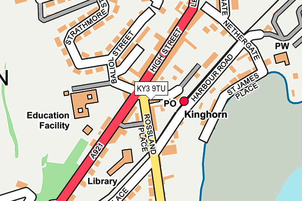 KY3 9TU map - OS OpenMap – Local (Ordnance Survey)