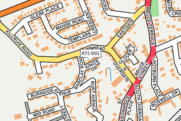 KY3 9XG map - OS OpenMap – Local (Ordnance Survey)