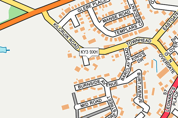 KY3 9XH map - OS OpenMap – Local (Ordnance Survey)