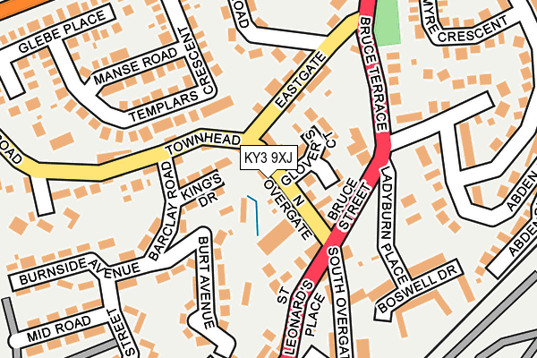 KY3 9XJ map - OS OpenMap – Local (Ordnance Survey)