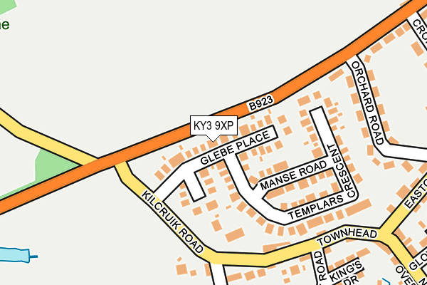 KY3 9XP map - OS OpenMap – Local (Ordnance Survey)