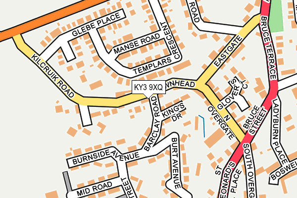 KY3 9XQ map - OS OpenMap – Local (Ordnance Survey)