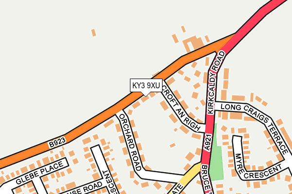 KY3 9XU map - OS OpenMap – Local (Ordnance Survey)