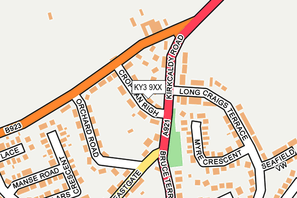 KY3 9XX map - OS OpenMap – Local (Ordnance Survey)