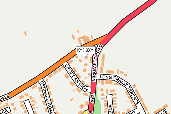 KY3 9XY map - OS OpenMap – Local (Ordnance Survey)