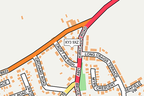 KY3 9XZ map - OS OpenMap – Local (Ordnance Survey)