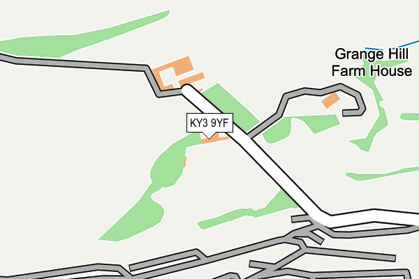 KY3 9YF map - OS OpenMap – Local (Ordnance Survey)