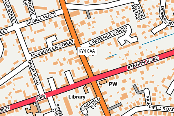 KY4 0AA map - OS OpenMap – Local (Ordnance Survey)