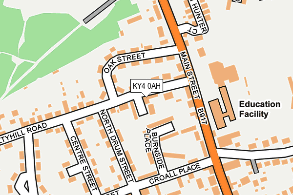 KY4 0AH map - OS OpenMap – Local (Ordnance Survey)