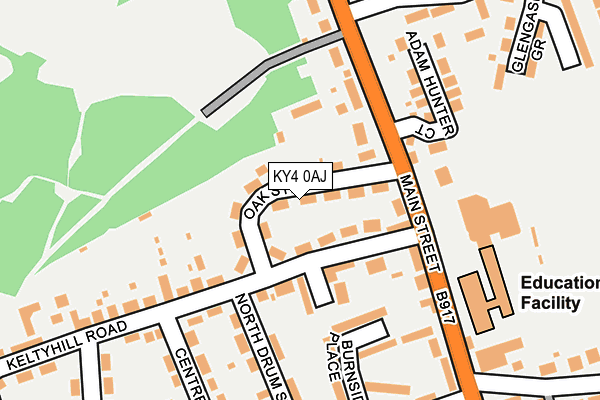KY4 0AJ map - OS OpenMap – Local (Ordnance Survey)