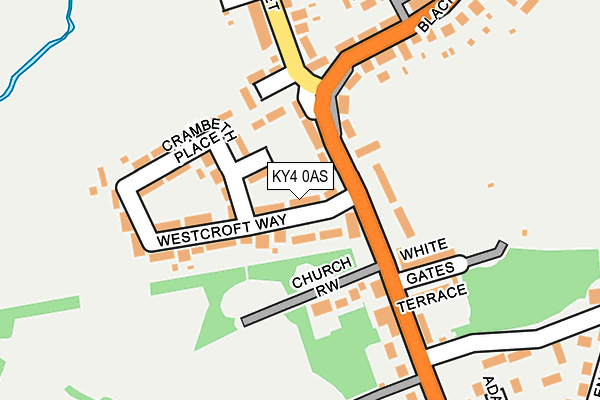 KY4 0AS map - OS OpenMap – Local (Ordnance Survey)