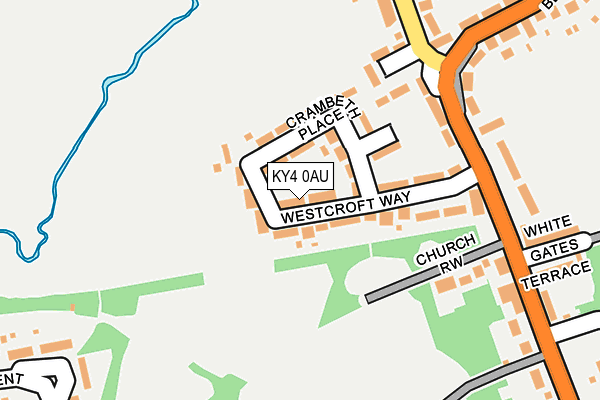KY4 0AU map - OS OpenMap – Local (Ordnance Survey)