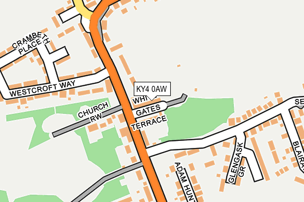KY4 0AW map - OS OpenMap – Local (Ordnance Survey)