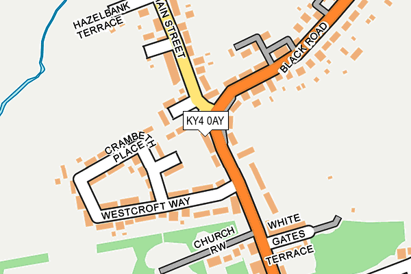 KY4 0AY map - OS OpenMap – Local (Ordnance Survey)