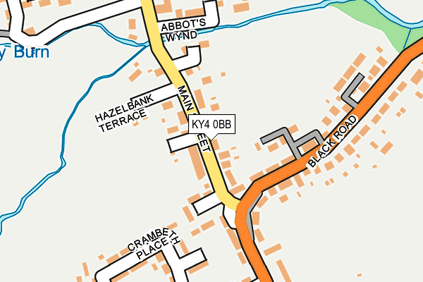 KY4 0BB map - OS OpenMap – Local (Ordnance Survey)