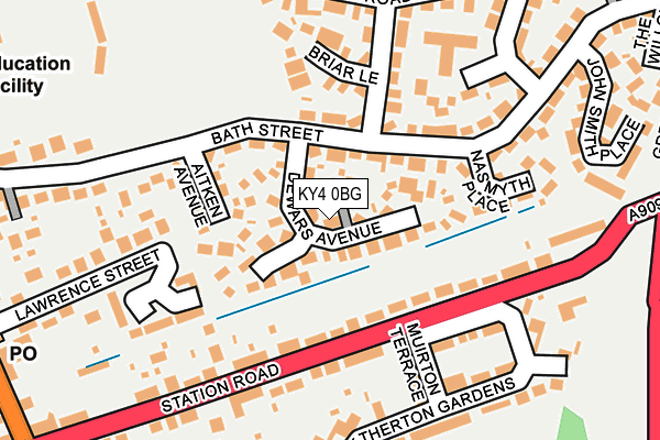 KY4 0BG map - OS OpenMap – Local (Ordnance Survey)