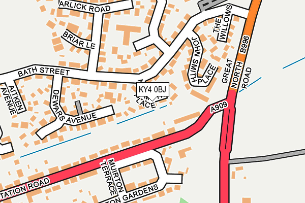 KY4 0BJ map - OS OpenMap – Local (Ordnance Survey)