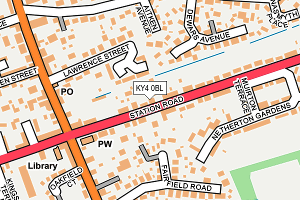 KY4 0BL map - OS OpenMap – Local (Ordnance Survey)