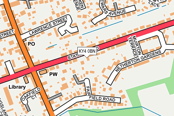 KY4 0BN map - OS OpenMap – Local (Ordnance Survey)