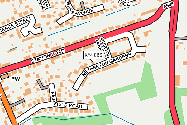 KY4 0BS map - OS OpenMap – Local (Ordnance Survey)