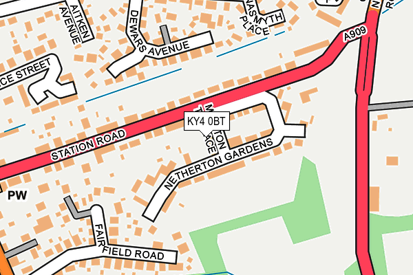 KY4 0BT map - OS OpenMap – Local (Ordnance Survey)