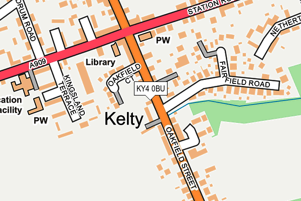 KY4 0BU map - OS OpenMap – Local (Ordnance Survey)