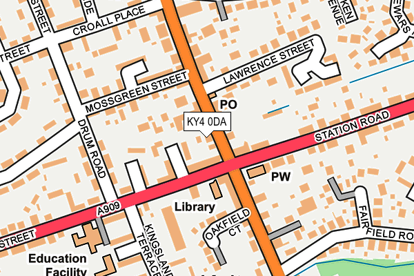 KY4 0DA map - OS OpenMap – Local (Ordnance Survey)