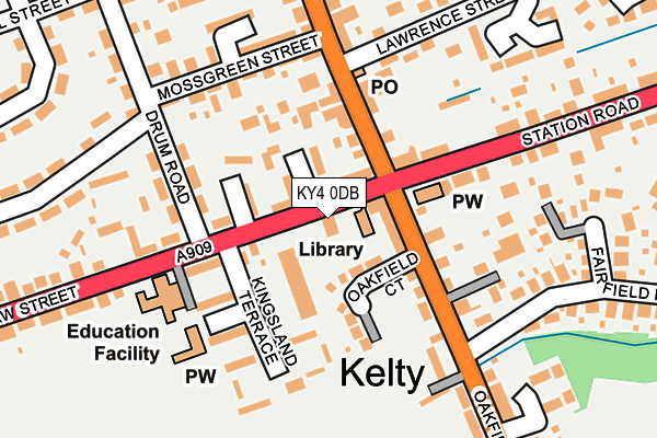 KY4 0DB map - OS OpenMap – Local (Ordnance Survey)