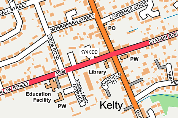KY4 0DD map - OS OpenMap – Local (Ordnance Survey)