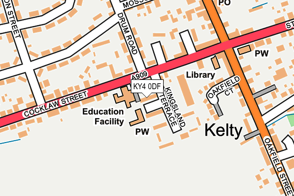 KY4 0DF map - OS OpenMap – Local (Ordnance Survey)