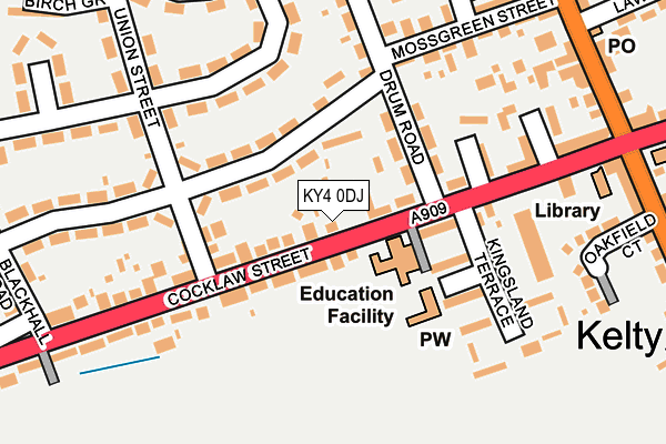 KY4 0DJ map - OS OpenMap – Local (Ordnance Survey)