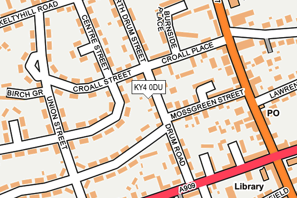 KY4 0DU map - OS OpenMap – Local (Ordnance Survey)