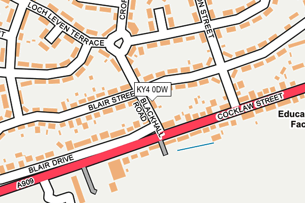 KY4 0DW map - OS OpenMap – Local (Ordnance Survey)