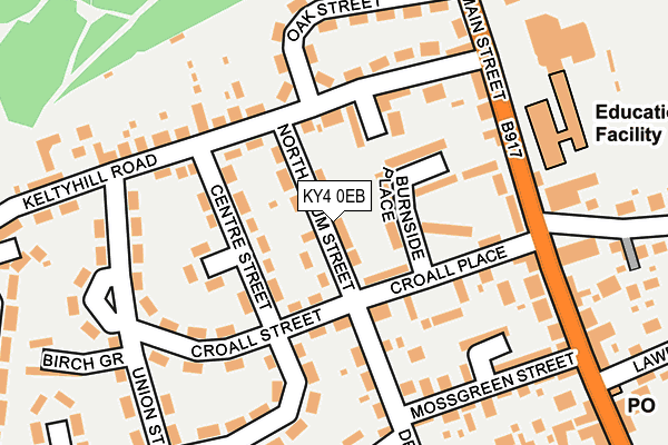 KY4 0EB map - OS OpenMap – Local (Ordnance Survey)