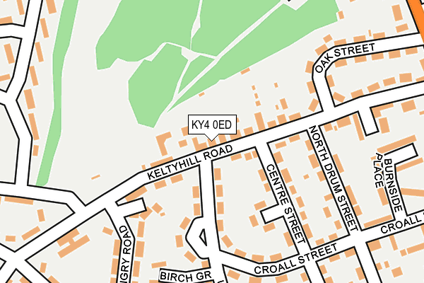 KY4 0ED map - OS OpenMap – Local (Ordnance Survey)