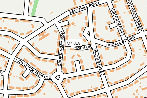 KY4 0EG map - OS OpenMap – Local (Ordnance Survey)