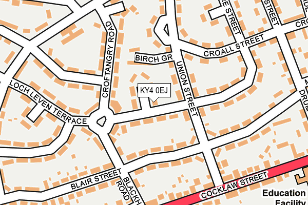 KY4 0EJ map - OS OpenMap – Local (Ordnance Survey)