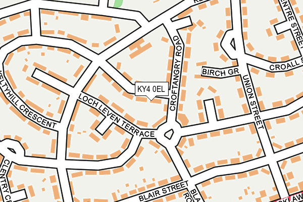 KY4 0EL map - OS OpenMap – Local (Ordnance Survey)