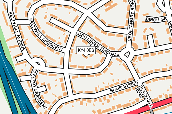 KY4 0ES map - OS OpenMap – Local (Ordnance Survey)