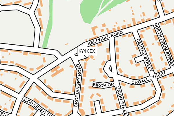 KY4 0EX map - OS OpenMap – Local (Ordnance Survey)