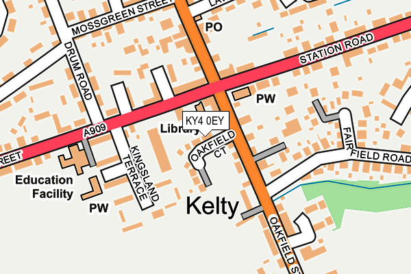 KY4 0EY map - OS OpenMap – Local (Ordnance Survey)